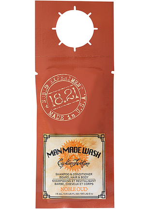 Шампунь, гель для душа и кондиционер 3-в-1 noble oud 18.21 man made, 15 мл