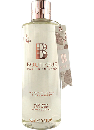 Гель для душу mandarin, basil & grapefruit boutique, 500 мл