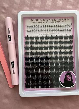 Накладні вії fashion eyelashes пучкові