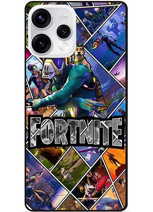 Силиконовый бампер чехол для oppo reno 15 с картинкой фортнайт fortnite