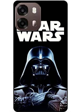 Силіконовий бампер чохол для oppo a6s з малюнком star wars зоряні війни дарт вейдер