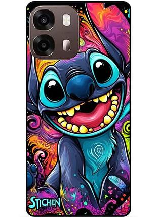 Чехол силиконовый бампер для oppo a6s с рисунком стич stitch