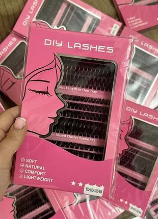 Накладні вії diy lashes пучкові