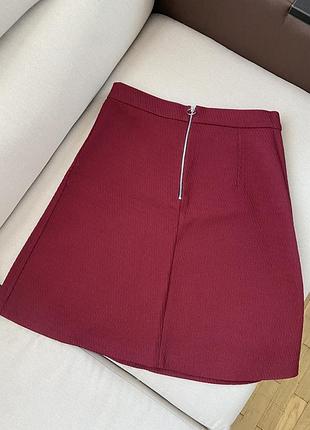 Бордова спідниця zara