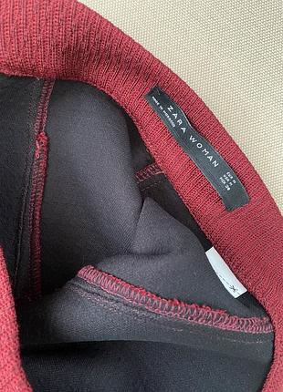 Бордова спідниця zara 2