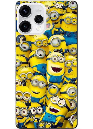 Силиконовый бампер чехол для oppo reno 15 с рисунком миньоны minion