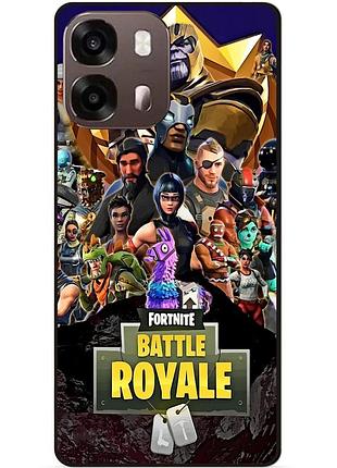 Силіконовий чохол бампер для oppo a6s з малюнком фортнайт fortnite