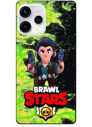 Чехол силиконовый бампер для oppo reno 15 с героем бравл кольт brawl