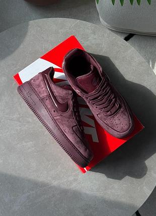 Nike air force 1 '07 burgundy crush 2