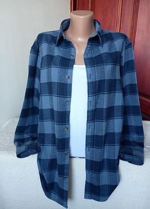 Сорочка фланелева в клітинку jack & jones s/m розмір