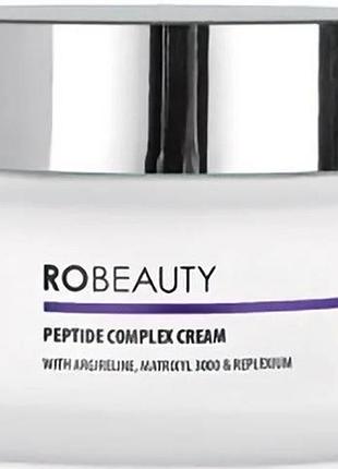 Крем для лица с пептидами peptide complex cream robeauty, 50 мл