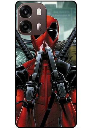Чехол силиконовый бампер для oppo a6s с рисунком дэдпул deadpool