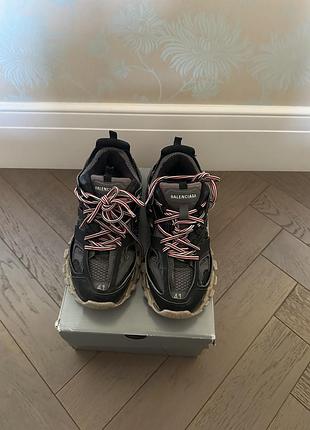 Кроссовки balenciaga track grey/red (б/в)