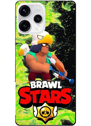 Чехол силиконовый бампер для oppo reno 15 с героем бравл бо brawl