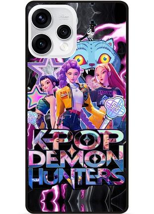 Силиконовый чехол бампер для oppo reno 15 с рисунком k-pop demon hunters