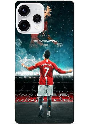 Силиконовый бампер чехол для oppo reno 15 с рисунком роналдо мю ronaldo