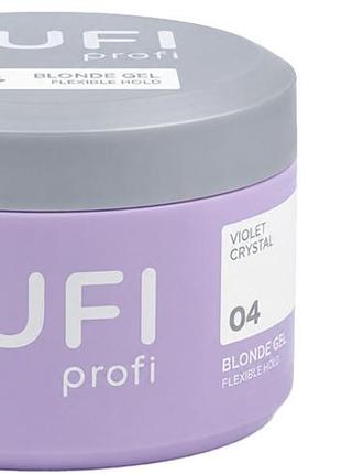 Гель для нарощування builder gel uv/led 04 white crystal tufi profi, 30 мл