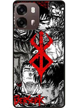 Силиконовый бампер чехол для oppo a6s berserk берсерк манга