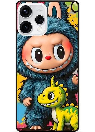 Силиконовый чехол бампер для oppo reno 15 с рисунком labubu лабубу