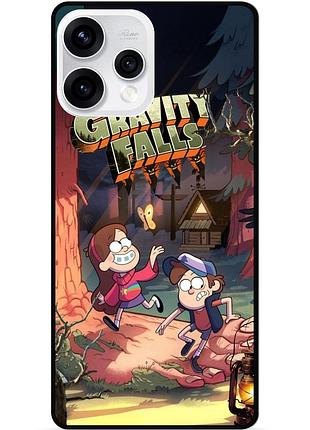 Силиконовый бампер чехол для oppo reno 15 с рисунком gravity falls гравити фолз