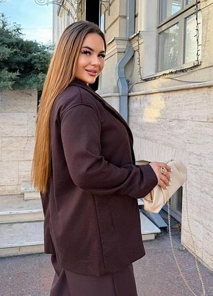 Жакет кашемировый шоколадный 3