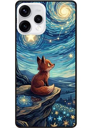 Силиконовый чехол бампер для oppo reno 15 с рисунком лиса ван гог