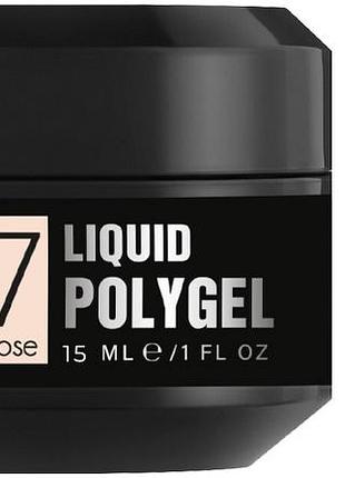 Рідкий полігель liquid polygel no 07 misty rose tessa, 15 мл