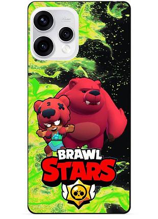 Силіконовий бампер чохол для oppo reno 15 з героєм бравл ніта ведмедик brawl