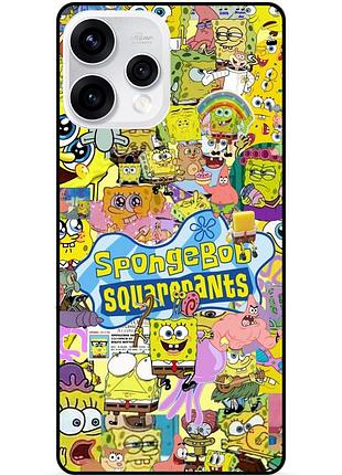 Силіконовий чохол бампер для oppo reno 15 з малюнком sponge bob губка боб