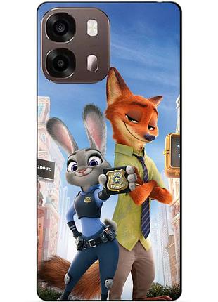 Чехол силиконовый бампер для oppo a6s с рисунком джуди зверополис zootopia