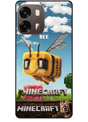 Чехол силиконовый бампер для oppo a6s игра майнкрафт minecraft