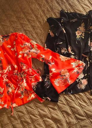 Бохо-шик винтаж рубашки шифоновые цветочные короткое кимоно primark