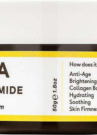 Крем для лица защитный с керамидами ceramide barrier defence face cream q+a, 50 гр