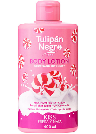 Лосьйон для тіла полуничний крем tulipan negro, 400 мл