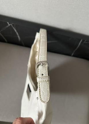 Сумка шкіряна біла fiorelli 5