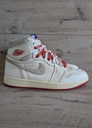 Кроссовки кожаные  найк nike air jordan 1 retro high og "rare air" 42 р 27.5 см