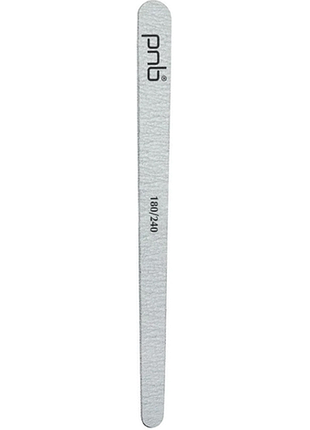 Пилка для нігтів дерево краплеподібна вузька 180/240 nailipan gray wood pnb, 1 шт.