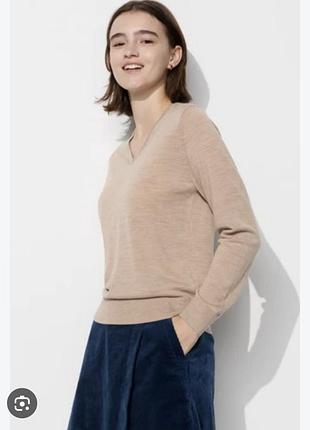 Джемпер из мериносовой шерсти uniqlo