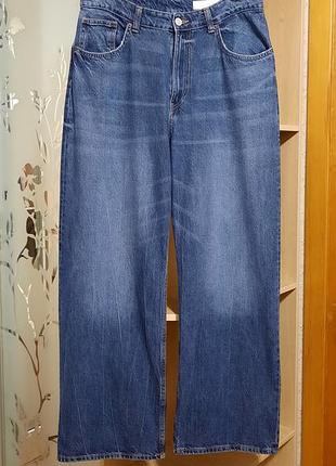 Джинси zara wide leg  р. eur 42 висока посадка широкі