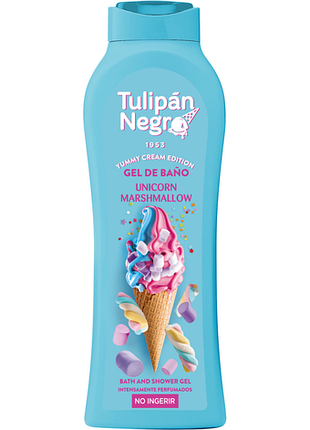 Гель для душу yummy cream зефірний єдиноріг tulipan negro, 650 мл