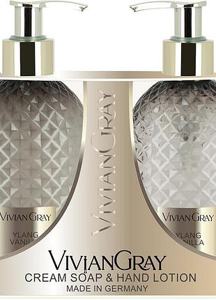 Набір мило-лосьйон для рук bronze fairy ylang & vanilla vivian gray, 2 х 250 мл