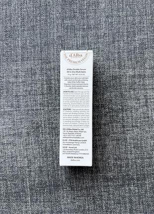 Стік антивіковий мультифункціональний для обличчя d'alba double serum all in one multi balm 10 г 3