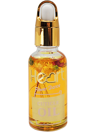 Олія квіткова для кутикул mango boom (жовтогаряча) heart, 50 мл