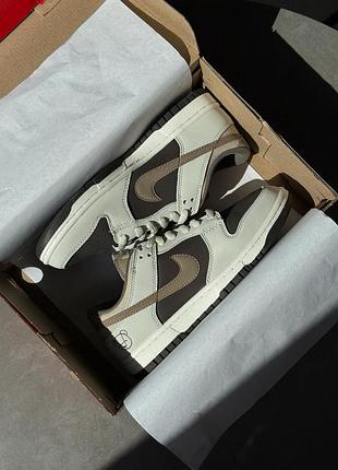 Nike dunk low beige brown bear