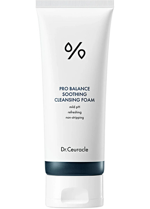 Гель-пенка для умывания с пробиотиками dr.ceuracle pro balance soothing cleansing foam, 150 мл