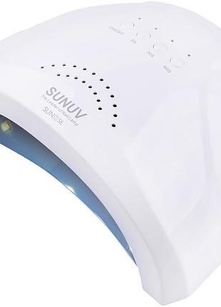 Led/uv лампа sunuv 1s se 36 вт white оригинал