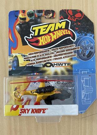 Hot wheels team sky knife вертоліт, нова в упаковці