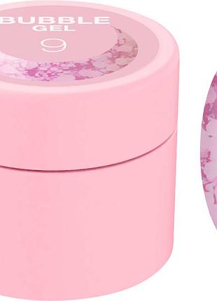 Блискітки для нігтів bubble gel no9 luna, 5 мл