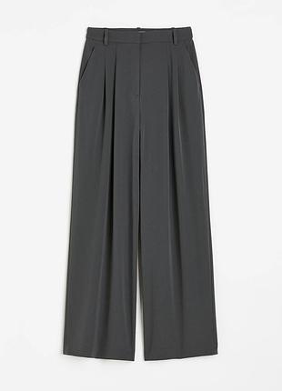 Брюки h&m сірі класичні s