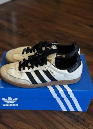 Кроссовки женские adidas samba og w (оригинал), на стопу до 25 см, кожа